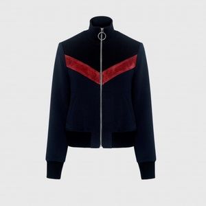 A.L.C Emilio Chevron Bomber Jacket